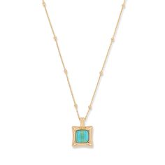 PRICES MAY VARY. For the Modern Free Spirit: Dress up your day or night with the vintage-inspired Mesa Square Pendant necklace 14k Gold Plated with Natural Stone: This gold necklace for women features high-polish, 14k gold plating over brass, with a natural stone pendant Includes Extender: This statement necklace measure 16" and comes with a 3" extender so you can customize the fit Ava Rose Collection: Timeless pieces that encompass the femininity and versatility of the everyday woman. Simple si Square Pendant Necklace, Gold Necklace For Women, Gold Statement Necklace, Square Pendant, Gold Necklace Women, Stone Pendant, Buying Jewelry, Necklace For Women, Stone Pendants