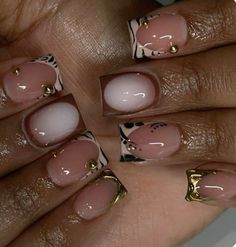 #nailinstagram #naildesign #nailsoftheday #nailstagram #frenchnails Shorties Nails, Hard Nails, Nails Now, Girly Acrylic Nails, French Tip Acrylic Nails, Work Nails, French Acrylic Nails