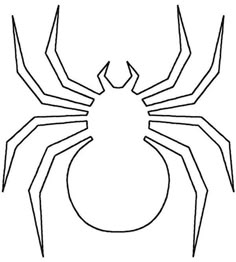 a black and white drawing of a spider