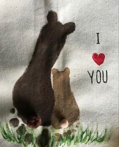 two cats are playing with each other in the grass and i love you t - shirt