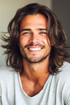 Following doesnt cost you anything and helps me a lot! 🐼 Long Haired Men With Beards, Teen Boy Long Hairstyles, Men’s Long Straight Hairstyles, Men’s Long Hair, Men’s Longer Haircuts, Long Mens Haircut, Guy Haircuts Long, Mens Hairstyles Thick Hair, Wavy Hair Men