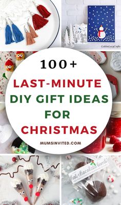 the words last minute diy gift ideas for christmas