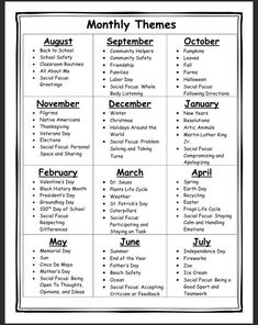 months of the year printable for kids to use in their homeschool classroom