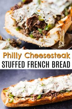 this french bread sandwich is loaded with meat and cheese