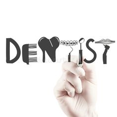 Design Word DENTIST As Concept Stock Image - Image of cartoon, drawn: 38420249 Dental Pictures