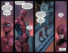 the amazing spider - man comic strip is shown in this image