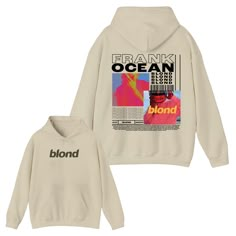 Frank Ocean BLOND Hoodie  Blond Album  Frank Ocean Blond Album Cover Hoodie V2 Easy 30 day return policy Frank Ocean Gift Ideas, Frank Ocean Sweatshirt, Frank Ocean Clothes, Blond Hoodie, Frank Ocean Blond Album Cover, Frank Ocean Hoodie, Blond Album Cover, Frank Ocean Merch, Hoodie Inspiration