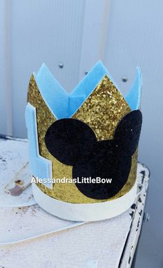 Baby Blue mickey mouse crown prince Mickey mouse birthday crown Mickey mouse birthday hat Mickey headpiece boys Mickey birthday outfit by AlessandrasLittleBow on Etsy Prince Mickey Mouse, Blue Mickey Mouse, Flower Girl Dresses Tutu, Boutique Couture, Mickey Birthday, Mickey Mouse Birthday