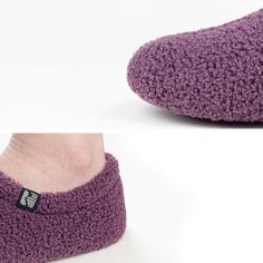 As you slip into these Teddy Fleece slippers, tranquility washes over you. Curling up on a plush couch, your favorite book in hand, while your feet sink into the cozy warmth of these slippers. The closed back design ensures a secure fit as you move around effortlessly. With a memory foam insole providing customized cushioning, every step feels like walking on clouds. These soles are designed to let you step noiselessly, Embrace the tranquility of your surroundings while experiencing the utmost c Fleece Slippers, Plush Couch, Teddy Fleece, Color Violet, Walking On Clouds, Back Design, Memory Foam, Violet, At Home