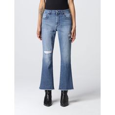 Spring/Summer 2022 Re-Hash Jeans Woman Blue Size Type: Int Sku: Gig-P033eco2909hq ~ Blue Welcome To The Official Luosophy Poshmark Closet! Luosophy Is A Luxury Brand Reselling Company Founded In San Diego, Ca From 2016. All Our Products Are Imported From Italy And Sold In The Usa. We Do Our Best To Provide High Fashion, Luxury Items At Affordable Prices. We Guarantee All Our Products Are 100% Authentic. Shop With Us And You Will Forget About Shopping At Department Or Brand Name Stores. Our Price Jeans Woman, Denim Flare Jeans, Spring Summer 2022, Ripped Denim, Washed Denim, Denim Flares, Summer 2022, Cotton Pants, Fashion Luxury