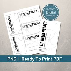 three printable business cards with the words, i'm ready to print