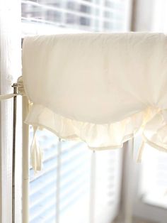 Ivory | Scalloped Crib Rail Cover Short Side Neutral Nursery Bedding, Bumper Pads For Cribs, Neutral Crib, Diy Crib, Pink Crib, Girl Nursery Bedding, Crib Rail Cover, Boy Nursery Decor, Sweet Nursery