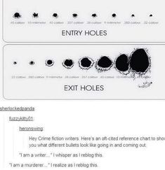 an error screen with the words entry holes and exit holes