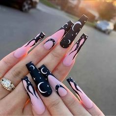 Nagel Tips, Coffin Press On Nails, Nail Swag, Acrylic Nails Coffin Short, Acrylic Nails Coffin, Girls Nails, Coffin Nails Designs