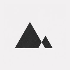 two black triangles on a white background