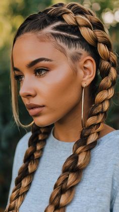 Romantic Loose Waves with Braids 🌊 Valentines Hairstyles, Updo Braids, Two Braid Hairstyles, Viking Braids, 90s Hairstyles, Christmas Hairstyles, Braids Hair, Braided Hairstyles Updo