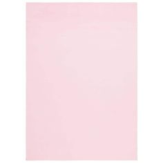 a pink sheet of paper on a white background