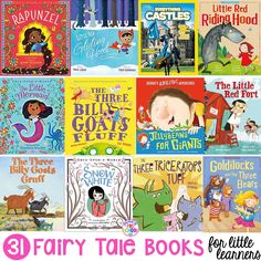 many children's books are shown with the title, 8 fairy tale books for little readers