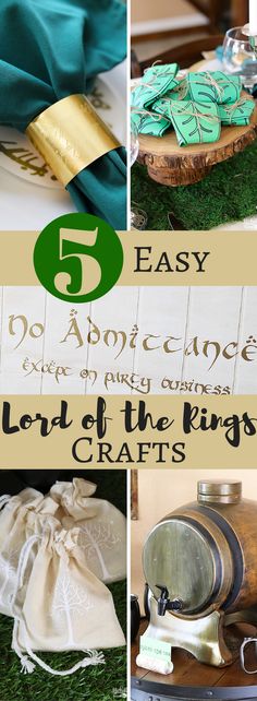 5 easy ways to decorate lord of the rings crafts