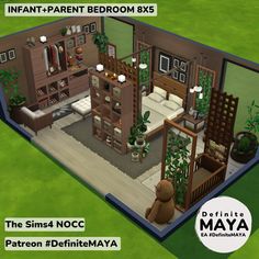 the sims 4 nocc has been designed to look like a bedroom