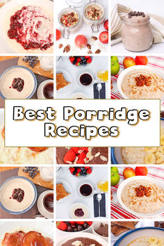 Start your day right with the best porridge recipes that are both delicious and nutritious! Enjoy a comforting bowl of traditional hot and creamy porridge, topped with fresh fruits, nuts, or a drizzle of honey. Or try something new with chilled overnight oats, soaked to perfection and ready to grab and go in the morning. Whether you love classic flavors or want to experiment with unique toppings and ingredients, these porridge recipes are perfect for cozy mornings or busy weekdays. Fruit Porridge, Porridge Ideas, Creamy Porridge, Porridge Toppings, Chopped Fruit, Chocolate Porridge, Healthy Diners, Oat Breakfast, Breakfast Porridge