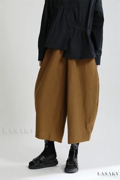 Lasaky - Classic and Stylish Vintage Velvet Flared Wide-Leg Trousers for Casual Comfort, Loosely Fitted, Accentuating Height, and Thickness Design Affordable Relaxed Fit Pants With Side Pockets, Cheap Relaxed Fit Pants With Buttons, Cheap Relaxed Fit Pants With Multiple Pockets, Cheap Fall Wide Leg Pants With Pockets, Affordable Utility Wide Leg Pants With Pockets, Cheap Comfortable Bottoms With Pockets, Cheap Relaxed Fit Pants For Fall, Whats Shoes With Wide Leg, Size 13 Pants