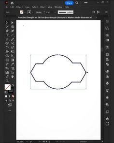 the shape and size of an object in adobe