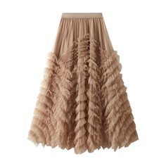 F00207689-200 Wardrobe Design Ideas, Tulle Long Skirt, Cake Skirt, Tulle Maxi Skirt, Fairy Skirt, Tulle Midi Skirt, Fishtail Skirt, Elastic Waist Skirt, Party Skirt