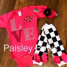 #fashion #kidsracing #faster #raceday #racing #kids #baby #babyfashion Hot Pink Bodysuit, Race Outfit, Sports Outfits, Races Outfit, Childrens Clothing Boutique, Sport Poster Design, Nike Air Max Thea, Pink Bodysuit