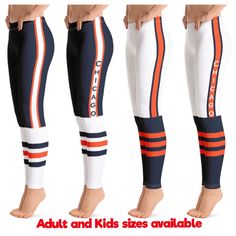 "ORDER BEFORE 12/8 FOR GUARANTEED DELIVERY FOR CHRISTMAS IF ORDERED AFTER THEN WE CANNOT GUARANTEE DELIVERY FOR CHRISTMAS Sizing: If you are in between sizes please order the bigger size DON'T SEE YOUR SIZE? MESSAGE US!! 2T-7 kids sizes 8-20 youth sizes XS-XL Adult About: Each pair of leggings and joggers is made to order  Please allow 2-7 business days for each item to made After your item is made it will be shipped first class USPS package  Returns are not accepted because each item is made on Team Leggings, Types Of Leggings, Stylish Leggings, Womens Leggings, Nfl Teams, Sports Leggings, Outfits With Leggings, Football Team, Made It