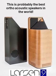 an advertisement for laseron's new products, which are made from wood and metal