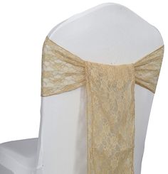 PRICES MAY VARY. Quantity : 50 Chair Sashes Material : Soft & High Quality Floral Pattern Lace Size : 7 inch x 108 inch OR 275cm x 17cm (W x L) Edges are serged to form an elegant look when tied into bow form. Sashes are shipped untied (comes as straight fabric without finished bow, you need to tie them by hand) A variety of popular and classic versatile colors chair ties.These chair bows can help the chair covers more special while adding that extra look .These chair sash can be tied into chair Wedding Chair Sashes, Lace Sash, Chair Bows, Chair Ties, Bow Sash, Chair Sash, Chair Sashes, Wedding Sash, Rustic Baby Shower