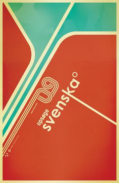 a poster with the words sydney on it and an image of a red bus stop