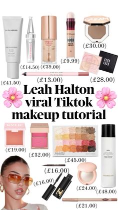 Pls do not copy! #preppy #Naiii #makeup #pyp Leah Halton Makeup Products, Makeup Leah Halton, Leah Halton Makeup Tutorial, Leah Halton Aesthetic, Leah Halton Outfit, Leah Halton Makeup, Leah Halton, Viral Makeup, Celebrity Makeup Looks