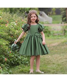 Get 10% off now! Buy green satin aline girls short formal dress with bubble sleeves at cheap price online. Free stable shipping and pro custom service since 2009. Green Short Sleeve Princess Dress For Party, Green Princess Short Sleeve Dress, Spring Green Princess Dress With Short Sleeves, Green Princess Style Short Sleeve Dress, Green Fitted Princess Dress With Short Sleeves, Solid Color Short Sleeve Princess Dress For Party, Short Sleeve Princess Dress For Party, Princess Dress With Short Sleeves For Party, Elegant Green Princess Dress For Spring