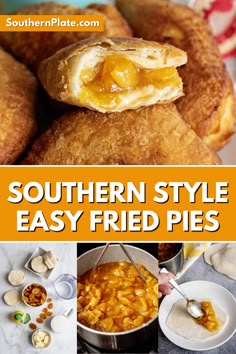 southern style easy fried pies with text overlay