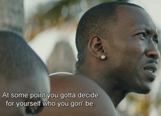 two black men sitting next to each other in front of palm trees with a quote written on it