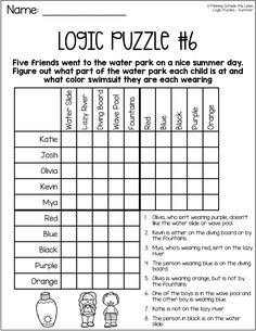 a printable worksheet for kids to practice puzzles