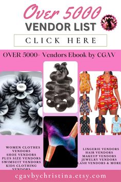 Over 5000 Fashion Vendor List Shoe Vendor List, Vendor List Boutique, Net 30 Vendors, Wholesale Vendors List Free Home Decor, Hair Vendors Wholesale List