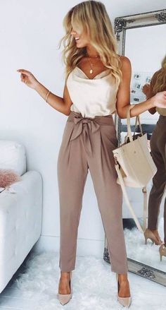 Professional Work Outfit, Summer Work Outfits, Cute Spring Outfits, Summer Work, Elegant Outfits, Work Outfits Women