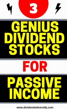 three genius divided stocks for passive income