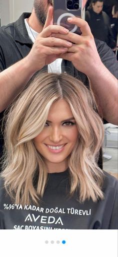 Hairstyles For Medium Hair, Balayage Hair Blonde, Blonde Hair With Highlights, Hair Color And Cut, Hair Blonde