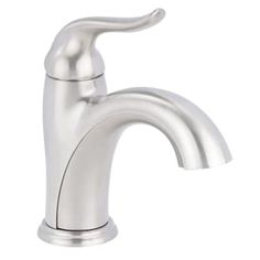 a chrome faucet on a white background with no one in the photo to describe