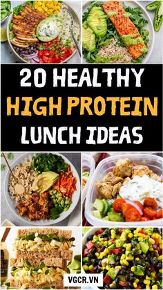 20 healthy high protein lunch ideas that are easy to make and delicious for the whole family