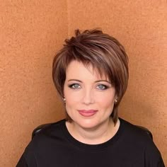 20 Best Low Maintenance Haircuts for Women Over 50 Hairstyles For Fat Faces, Short Haircut Styles, Cool Short Hairstyles, Short Bob Haircuts, Short Hair Color, Haircut For Thick Hair