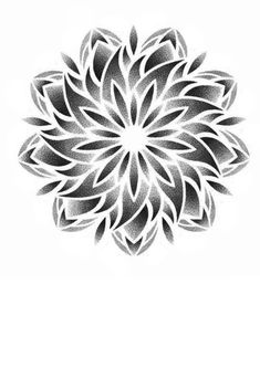 a black and white drawing of a flower