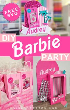 DIY Barbie Party Decoration Ideas - Gina C. Creates Barbie And Ken Themed Birthday Party For Adults, Barbie Doll Birthday Party Ideas, Cheap Barbie Party Ideas, Teen Barbie Party, Toddler Barbie Birthday Party, Diy Barbie Birthday, Barbie Party Activities, Barbie Table Decorations, Barbie Centerpieces Ideas