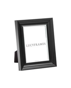 a black and white photo frame with the word lucyframes written in it