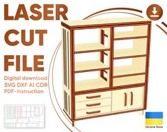 the laser cut file is shown with instructions for how to use it