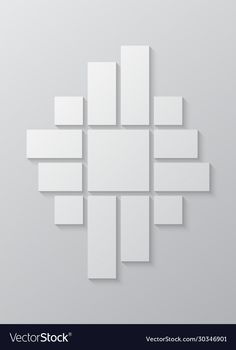 an abstract white background with squares and rectangles in the shape of cubes